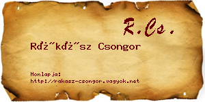 Rákász Csongor névjegykártya